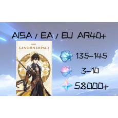 Asia| Zhongli | Primogem:58000 | Acquaint Fate:135-145 | Intertwined Fate:3 - 10 | Email bound | MC Random