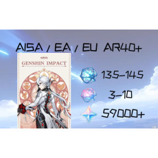 Asia| Arlecchino | Primogem:59000 | Acquaint Fate:135-145 | Intertwined Fate:3 - 10 | Email bound | MC Random