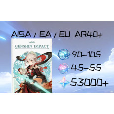 Asia| Kaedehara Kazuha | Primogem:53000 | Acquaint Fate:90-105 | Intertwined Fate:45 - 55 | Email bound | MC Random