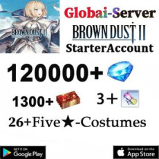 B11[Global] 110000-120000+ diamonds |  DrawTicket x 1400 |30 Random 5* garment | Android/iOS interoperability] Starter account/BrownDust 2
