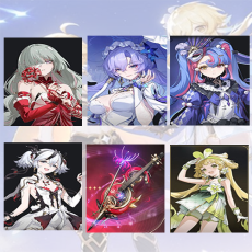 Asia lv 8| Phrolova + CantaRella + Roccia + Camellya + Phrolova Weapon + verina | Random 4 stars |The novice pool is not used