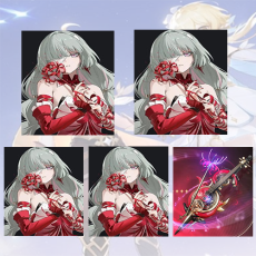 Asia| Phrolova + Phrolova + Phrolova + Phrolova + Phrolova Weapon | Random 4 stars |The novice pool is not used