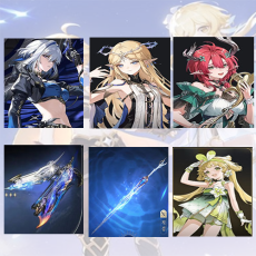 Asia| Galbrena + Cartethyia + Ciaccona + Galbrena Weapon + Cartethyia Weapon + verina | Random 4 stars |The novice pool is not used