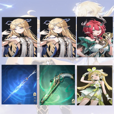 Asia| Cartethyia + Cartethyia + Ciaccona + Cartethyia Weapon + Ciaccona Weapon + verina | Random 4 stars |The novice pool is not used