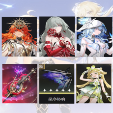 Asia lv 8| Augusta + Phrolova + The Shorekeeper + Phrolova Weapon + The Shorekeeper Weapon + verina | Random 4 stars |The novice pool is not used