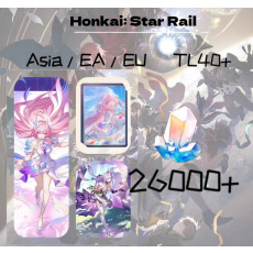 [Asia] AR:50|Cyrene+Cyrene Weapon+Castorice Stellar Jade:26000+|Tar Rail Special Pass:3+|Star Rail Special:128+