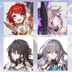 [Asia Female lv 4-10] Tribbie + The Herta + Ruan Mei + Bronya |  0-5 four-star characters |