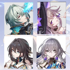 [Asia Female lv 4] Anaxa + The Herta + Ruan Mei + Bronya |  0-5 four-star characters |