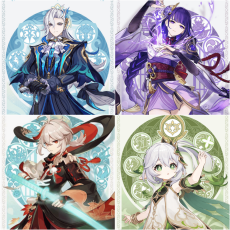 Asia|AR10|Neuvillette+Nahida+Raiden+Kazuha|4 5-star characters|8-15 four-star characters|No birthday set, no email bound|Able to explore 100%|can log in normally immediately|Genshin Impact