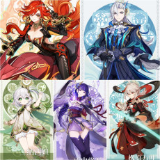 Asia|AR10|Mavuika+Neuvillette+Nahida+Raiden+Kazuha|5 5-star characters|8-15 four-star characters|No birthday set, no email bound|Able to explore 100%|can log in normally immediately|Genshin Impact