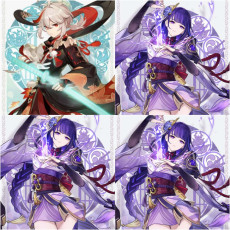 Asia|AR10|Raiden*2C+Kazuha|2 5-star characters|8-15 four-star characters|No birthday set, no email bound|Able to explore 100%|can log in normally immediately|Genshin Impact