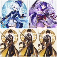 Asia|AR10|Furina+Raiden+Zhongli*2C|3 5-star characters|8-15 four-star characters|No birthday set, no email bound|Able to explore 100%|can log in normally immediately|Genshin Impact