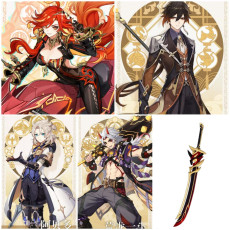 Asia|AR10|Mavuika+Arataki Itto+Albedo+Zhongli+Redhorn Stonethresher|4 5-star characters|8-15 four-star characters|No birthday set, no email bound|Able to explore 100%|can log in normally immediately|Genshin Impact