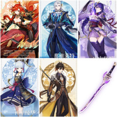 Asia|AR10|Mavuika+Neuvillette+Raiden+Ayaka+Zhongli+Mistsplitter Reforged|5 5-star characters|8-15 four-star characters|No birthday set, no email bound|Able to explore 100%|can log in normally immediately|Genshin Impact