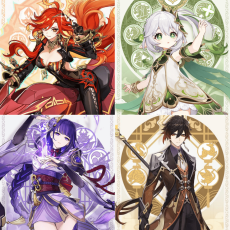 Asia|AR10|Mavuika+Zhongli+Nahida+Raiden|4 5-star characters|8-15 four-star characters|No birthday set, no email bound|Able to explore 100%|can log in normally immediately|Genshin Impact