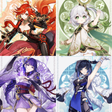 Asia|AR10|Mavuika+Yelan+Nahida+Raiden|4 5-star characters|8-15 four-star characters|No birthday set, no email bound|Able to explore 100%|can log in normally immediately|Genshin Impact