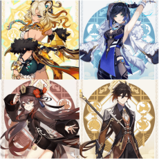 Asia|AR10|Xilonen+Yelan+Hutao+Zhongli|4 5-star characters|8-15 four-star characters|No birthday set, no email bound|Able to explore 100%|can log in normally immediately|Genshin Impact