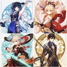 Asia|AR10|Yelan+Yomiya+Kazuha+Zhongli|4 5-star characters|8-15 four-star characters|No birthday set, no email bound|Able to explore 100%|can log in normally immediately|Genshin Impact
