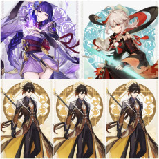 Asia|AR10|Raiden+Kazuha+Zhongli*2C|3 5-star characters|8-15 four-star characters|No birthday set, no email bound|Able to explore 100%|can log in normally immediately|Genshin Impact