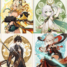Asia|AR10|Xilonen+Nahida+Kazuha+Zhongli|4 5-star characters|8-15 four-star characters|No birthday set, no email bound|Able to explore 100% |Can log in normally|Genshin Impact