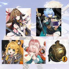 Asia|Female lv 4-12| Ye Shunguang + Lucia + Ju Fufu + Zhao + Lucia Weapon  + Random 4-star character|Fast delivery
