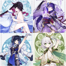 Asia|AR10|Columbina Hyposelenia+Nahida+Yelan+Raiden|4 5-star characters|8-15 four-star characters|No birthday set, no email bound|Able to explore 100%|can log in normally immediately|Genshin Impact