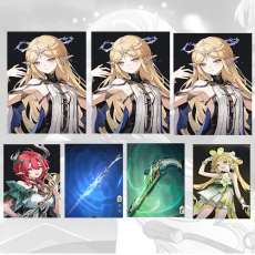 Asia lv 8| Cartethyia + Cartethyia + Cartethyia + Ciaccona + Cartethyia Weapon + Ciaccona Weapon + verina | Random 4 stars |The novice pool is not used