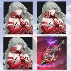 Asia| Phrolova + Phrolova + Phrolova + Phrolova Weapon | Random 4 stars |The novice pool is not used