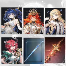 Asia|iuno + Augusta + Cartethyia + Ciaccona + Cartethyia Weapon + Augusta Weapon | Random 4 stars |Fast delivery