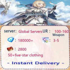 G[Global] 180000+ diamonds | Single DrawTicket x 2300+ | 5* Recruitment Ticket x 3 | Random 5* garment x 36 |10-30UR exclusive weapon|Android/iOS interoperability] BrownDust 2
