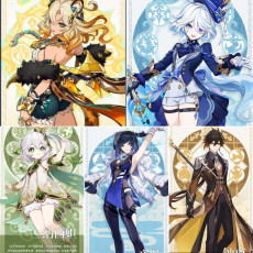 Asia|AR10|Xilonen+Furina+Nahida+Yelan+Zhongli|5 5-star characters|8-15 four-star characters|No birthday set, no email bound|Able to explore 100%|can log in normally immediately|Genshin Impact