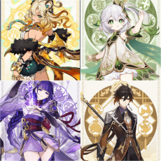 Asia|AR10|Xilonen+Nahida+Raiden+Zhongli|4 5-star characters|8-15 four-star characters|No birthday set, no email bound|Able to explore 100%|can log in normally immediately|Genshin Impact