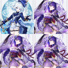 Asia|AR10|Furina+Raiden*2C|2 5-star characters|8-15 four-star characters|No birthday set, no email bound|Able to explore 100%|can log in normally immediately|Genshin Impact