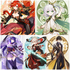 Asia|AR10|Mavuika+Nahida+Raiden+Kazuha+Zhongli|5 5-star characters|8-15 four-star characters|No birthday set, no email bound|Able to explore 100%|can log in normally immediately|Genshin Impact