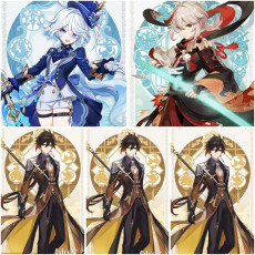 Asia|AR10|Furina+Kazuha+Zhongli*2C|3 5-star characters|8-15 four-star characters|No birthday set, no email bound|Able to explore 100%|can log in normally immediately|Genshin Impact