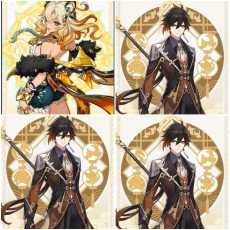 Asia|AR10|Xilonen+Zhongli*2C|2 5-star characters|8-15 four-star characters|No birthday set, no email bound|Able to explore 100%|can log in normally immediately|Genshin Impact