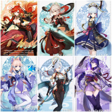 Asia|AR10|Mavuika+ShenHe+Kokomi+Raiden+Ayaka+Kazuha|6 5-star characters|8-15 four-star characters|No birthday set, no email bound|Able to explore 100%|can log in normally immediately|Genshin Impact