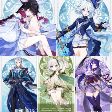 Asia|AR10|Columbina Hyposelenia+Furina+Neuvillette+Nahida+Raiden|5 5-star characters|8-15 four-star characters|No birthday set, no email bound|Able to explore 100%|can log in normally immediately|Genshin Impact