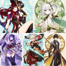 Asia|AR10|Chasca+Nahida+Yelan+Kazuha+Zhongli|5 5-star characters|8-15 four-star characters|No birthday set, no email bound|Able to explore 100%|can log in normally immediately|Genshin Impact