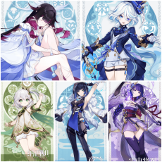 Asia|AR10|Columbina Hyposelenia+Furina+Nahida+Yelan+Raiden|5 5-star characters|8-15 four-star characters|No birthday set, no email bound|Able to explore 100%|can log in normally immediately|Genshin Impact