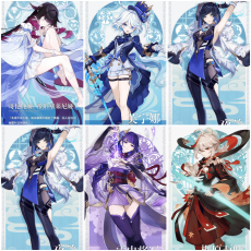 Asia|AR10|Columbina Hyposelenia+Furina+Yelan*C1+Raiden+Kazuha|5 5-star characters|8-15 four-star characters|No birthday set, no email bound|Able to explore 100%|can log in normally immediately|Genshin Impact