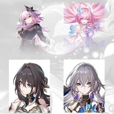 [Asia TL3-11] Evernight + Cyrene + Ruan Mei E1 + Bronya |Fast shipping