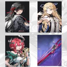 Asia|lv 4-10| Chisa + Cartethyia + Ciaccona + Chisa Weapon | Random 4 stars |