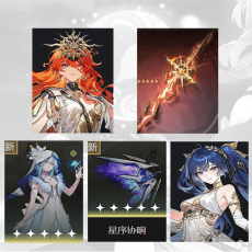 Asia|lv 4-10| Augusta + Augusta Weapon + The Shorekeeper + The Shorekeeper Weapon + iuno | Random 4 stars |Fast delivery