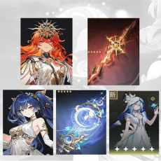 Asia|lv 4-10| Augusta + Augusta Weapon + iuno + iuno Weapon + The Shorekeeper | Random 4 stars |Fast delivery