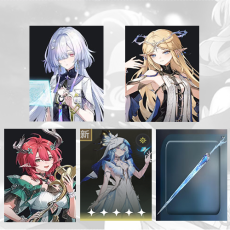 Asia|Mornye + Cartethyia + Ciaccona + The Shorekeeper + Cartethyia Weapon | Random 4 stars |Fast delivery