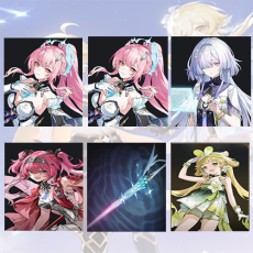 Asia lv 8| Aemeath + Aemeath + Mornye + Lupa + Aemeath Weapon + verina | Random 4 stars |The novice pool is not used