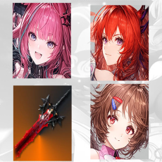 Asia lv 2| Yvonne + Laevatain + Laevatain Weapon + Ardelia| Fresh account tutorial only Fast delivery