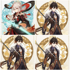 Asia|AR10|Kazuha+Zhongli*2C|2 5-star characters|8-15 four-star characters|No birthday set, no email bound|Able to explore 100%|can log in normally immediately|Genshin Impact