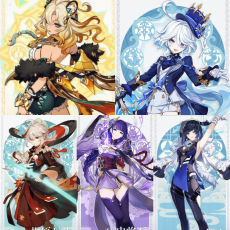 Asia|AR10|Xilonen+Kazuha+Yelan+Furina+Raiden Shogun|5 5-star characters|8-15 four-star characters|No birthday set, no email bound|Able to explore 100% |Can log in normally|Genshin Impact